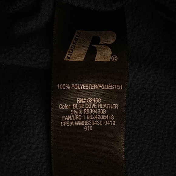 Russell Dri-Power 360 Running Jacket Blue Cove Heather Size XXL - Picture 9 of 10